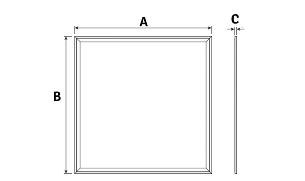 LED PANEL UGR 60x60/62x62 méret