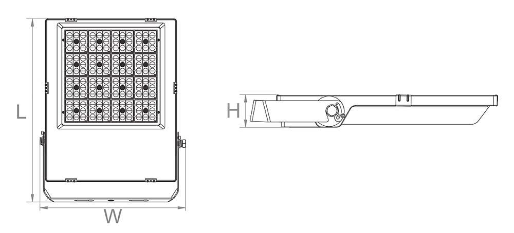 FL LED méret