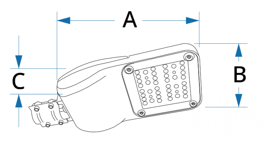 STREET LED CP méret