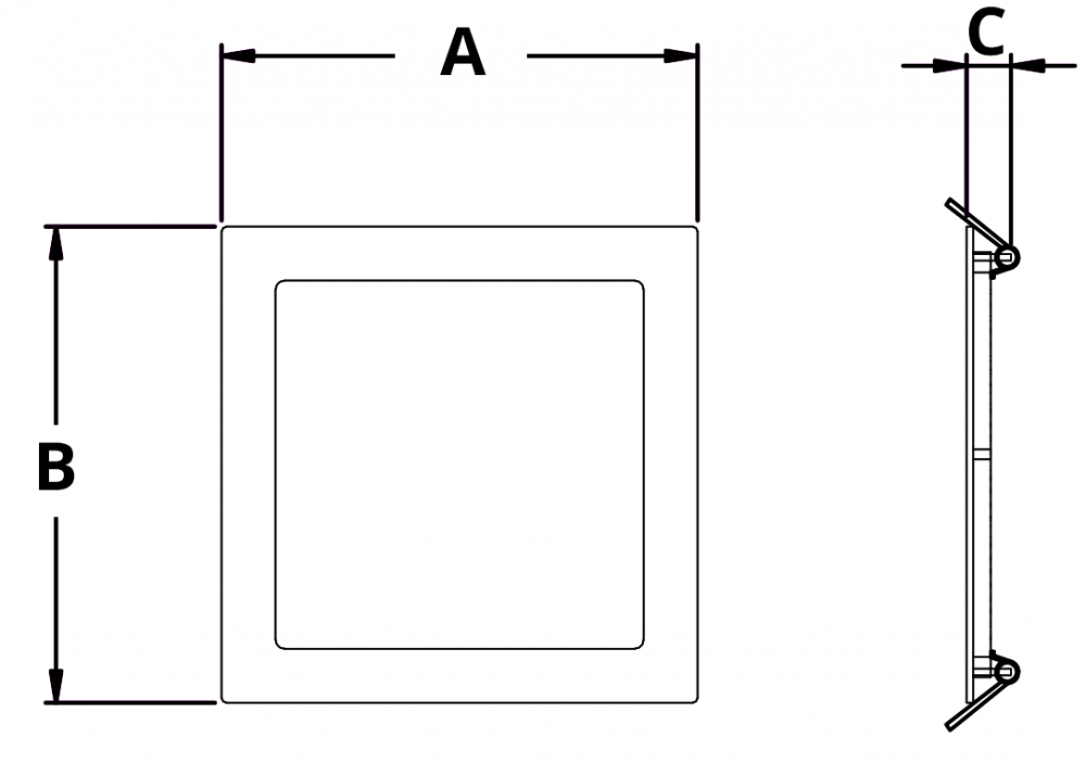 SL LED SQ méret