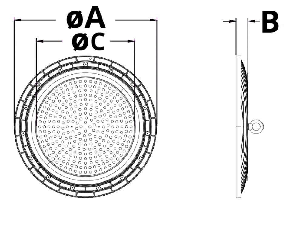 UFO FLAT méret