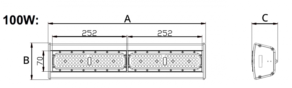 LINEAR U2 LED 100W