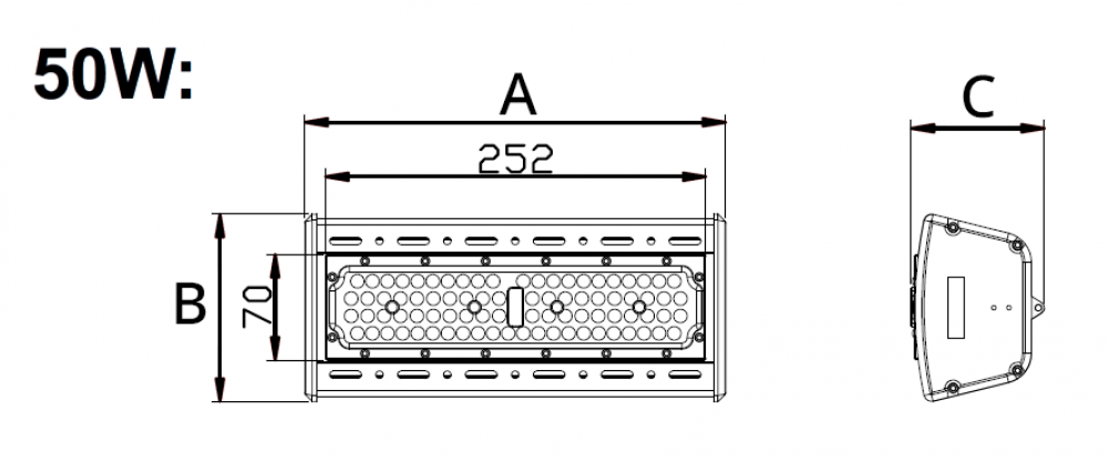 LINEAR U2 LED 50W