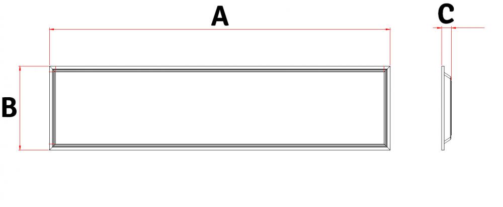 LED PANEL HE 120X30 MÉRET