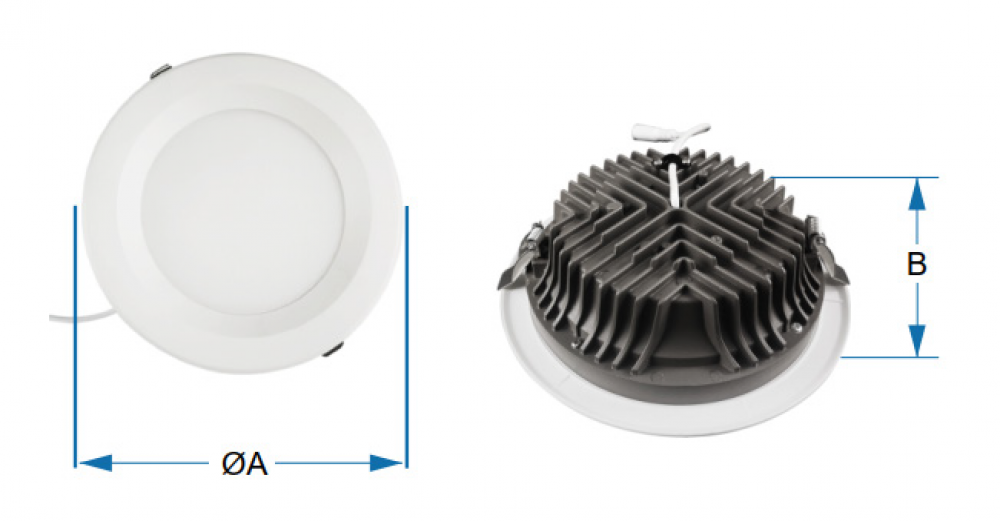 DOWNLIGHT ECO méret